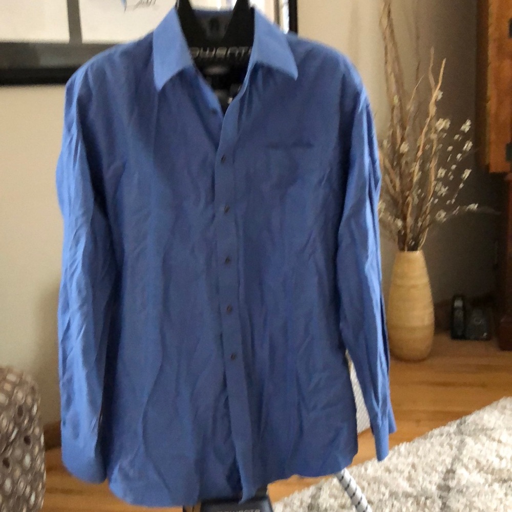 Nordstrom French blue button up dress shirt 17-36